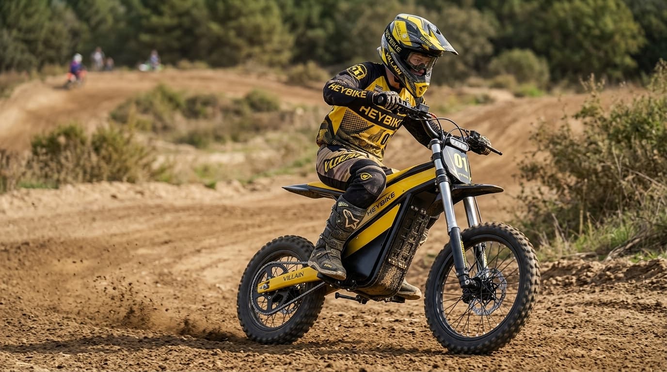 Heybike Villain electric dirt bike speed test on pavement