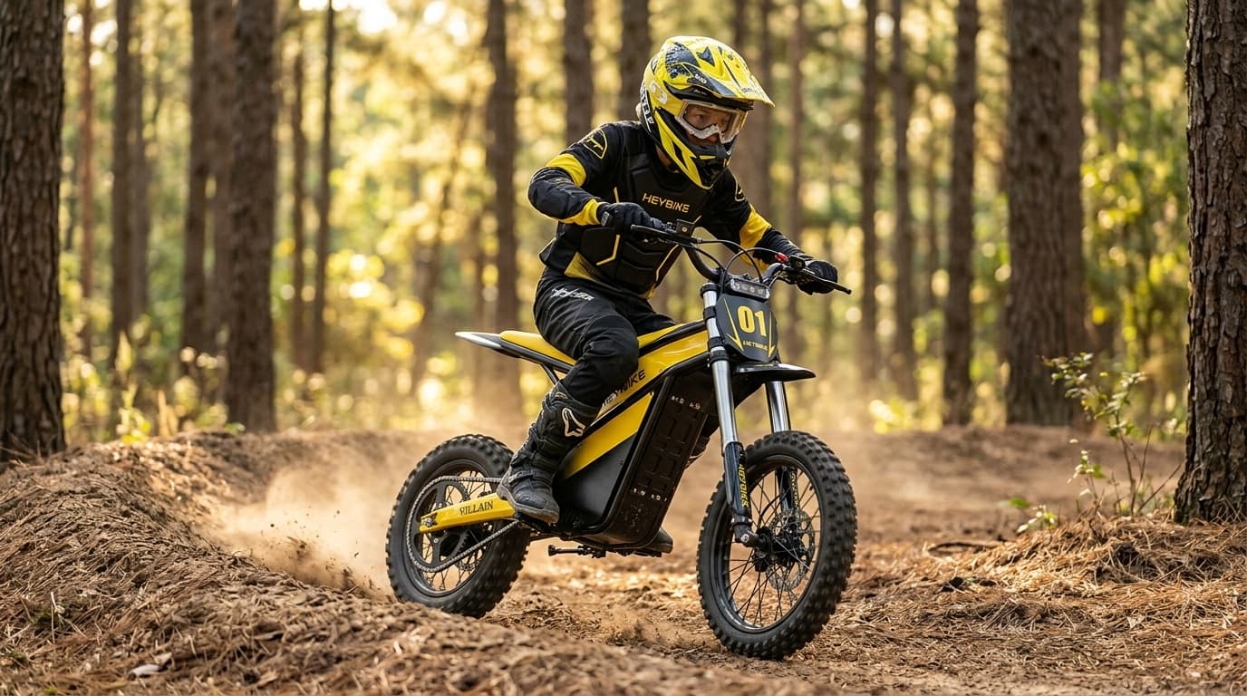 Heybike Villain electric dirt bike battery and range testing